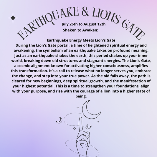 The Metaphysical Connection Between Earthquakes and the Lion’s Gate Portal: A Time of Transformation and Awakening