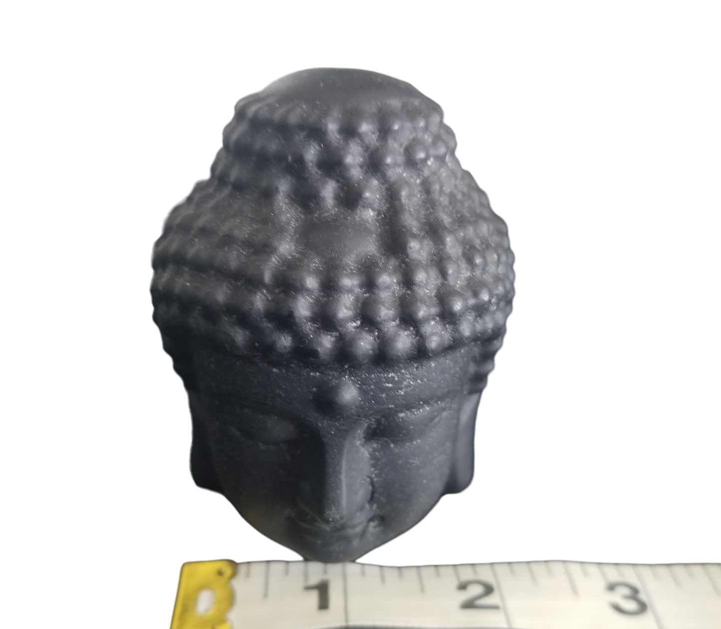 Black Obsidian Buddha Head Statue