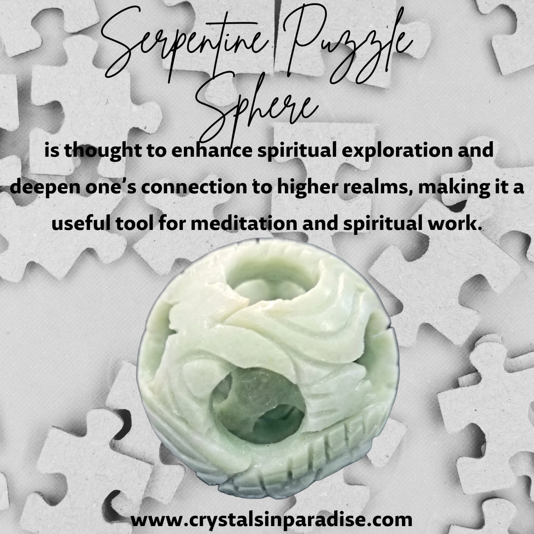 Serpentine Puzzle Sphere: A Masterpiece of Craftsmanship and Ancient Energy