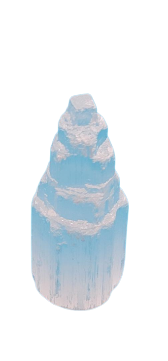Small Selenite Tower 3"