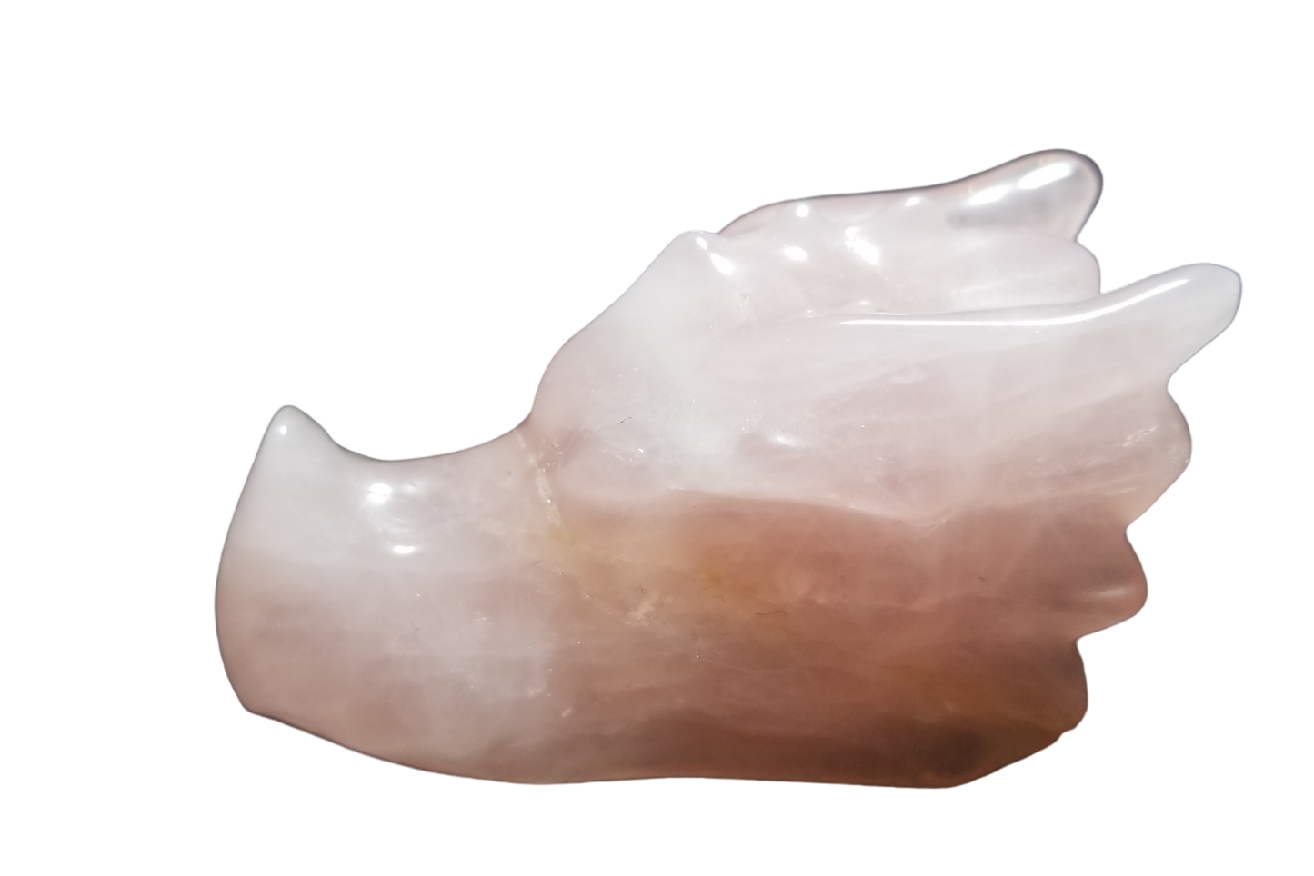 Rose Quartz Dragon Head