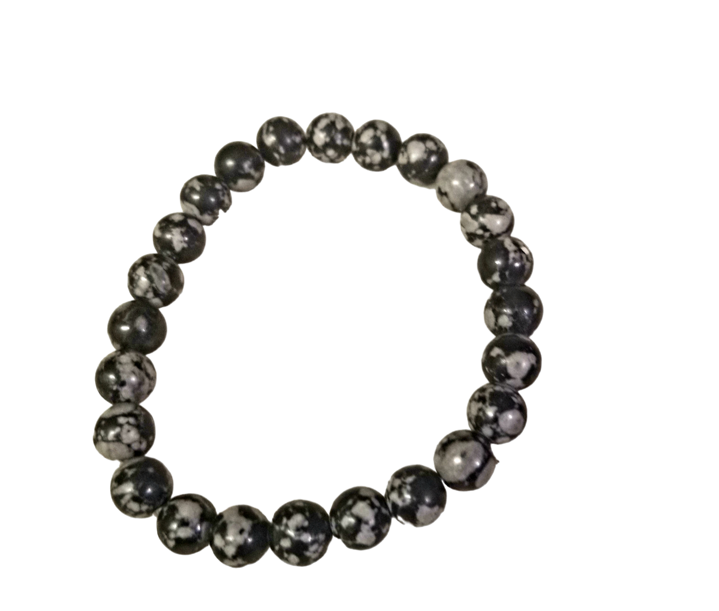 Snowflake Obsidian 8mm Bracelet