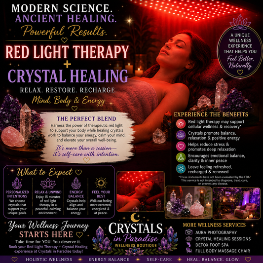 Red Light Therapy & Crystal Healing