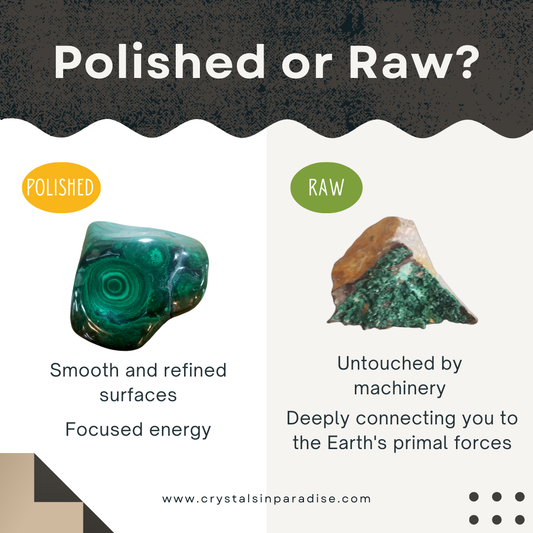 Polished vs. Raw Crystals: Understanding the Differences