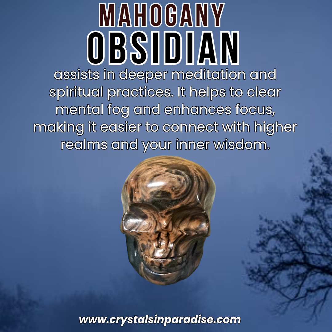 Mahogany Obsidian Skull