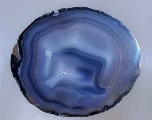 Beautiful Blue Agate Slice #1