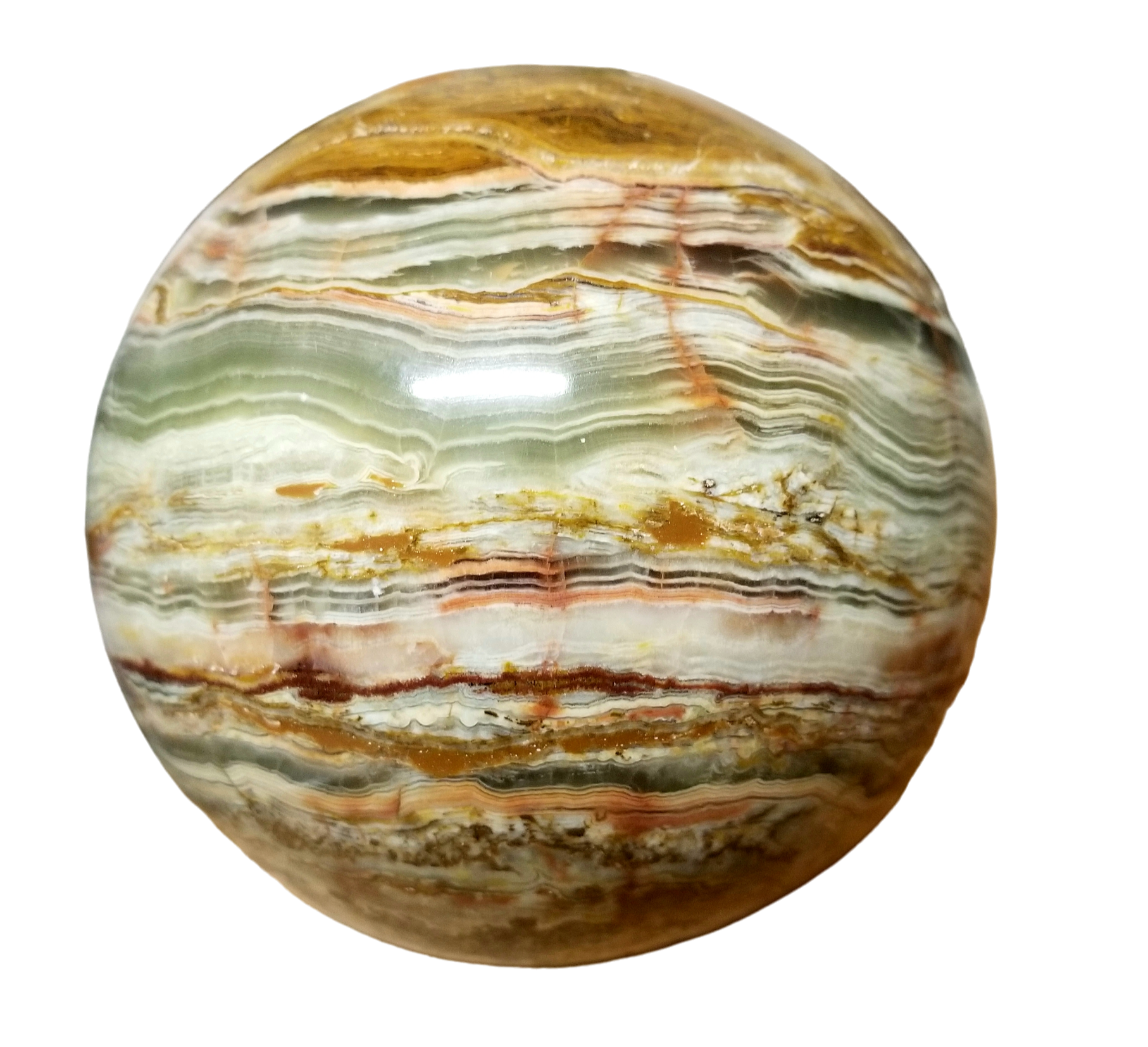 Green Onyx Sphere – A Stone of Inner Peace 🌿