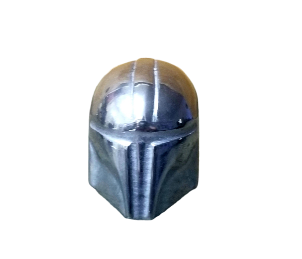 Hematite Mandalorian Helmet Crystal