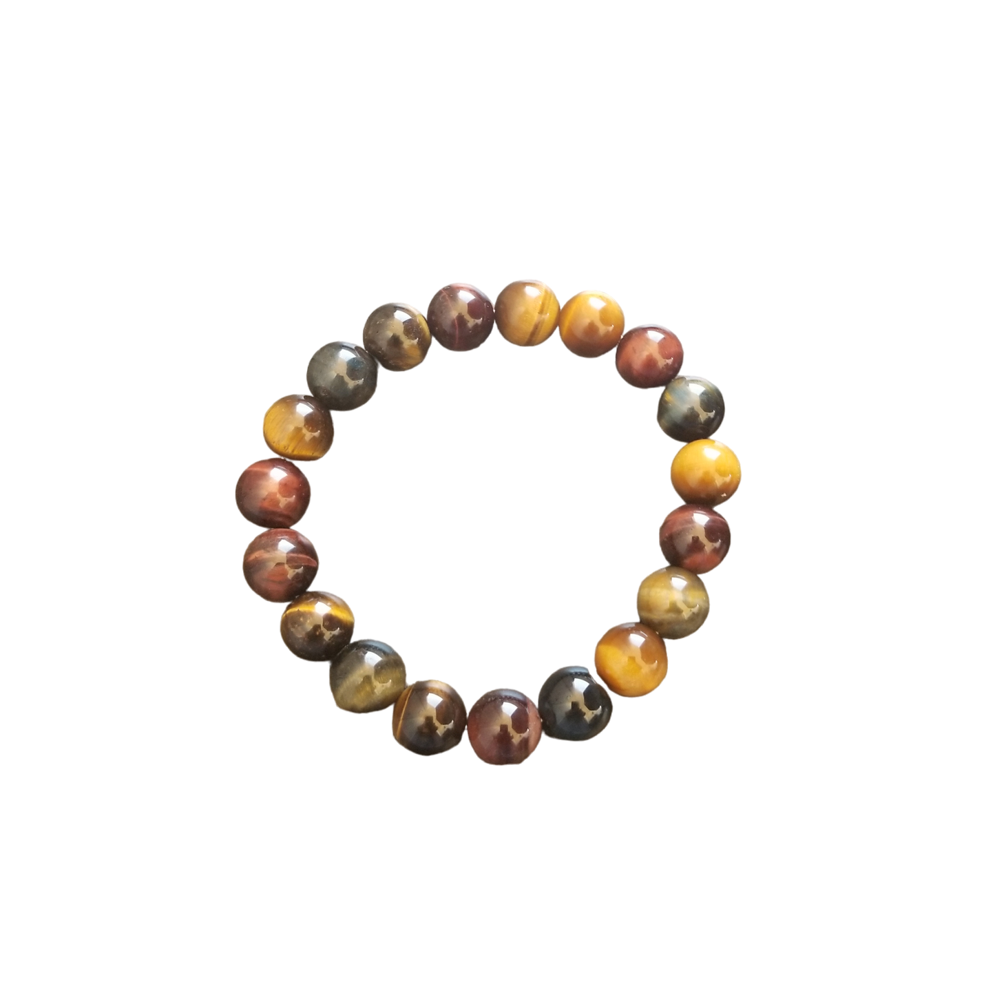 Multi-Color Tiger's Eye 12mm Bracelet